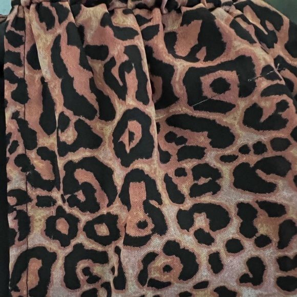 ANTHROPOLOGIE Ranna Gill Leopard Print Midi Dress Puffed Sleeves Size Medium - Picture 13 of 17